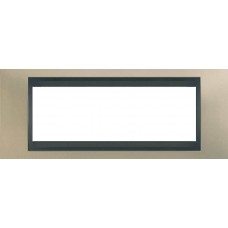 Рамка 6-модульна Італійський дизайн Unica Top. Колір Титановий/Графіт MGU66.106.295