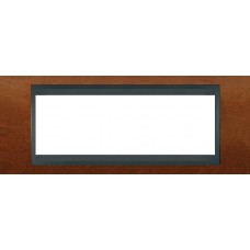 Рамка 6-модульная Итальянский дизайн Unica Top. Цвет Черешня/Графит MGU66.106.2M2