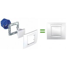 MGU6.006V.25 Рамка 3-местная Unica Plus. Цвет Слоновая кость