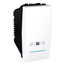 Выключатель одноклавишный кнопочный с подсветкой, тип «звонок» Unica 10А MGU3.106.18CN