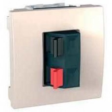 Аудіорозетка 2 модулі Unica Class Schneider Electric  MGU3.486.25