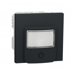 ⚡Датчик руху з вимикачем 10 A Unica New антрацит (NU352554)