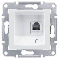 ⚡SDN4101121 Телефонная розетка RJ11 Sedna. Цвет Белый ⚡SDN4101121 Телефонная розетка RJ11 Sedna. Цвет Белый