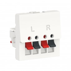 ⚡Аудіорозетка 2 модулі Unica New біла (NU348618)