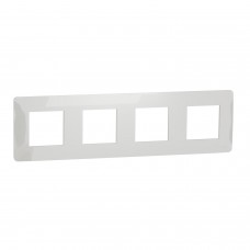 ⚡Рамка 4-х постовая Unica New белая (NU200818)
