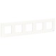 ⚡Рамка 5-ти постова Unica New біла (NU201018)