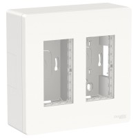 ⚡Блок unica system+ відкрита вставка 2х2 білий (NU122418) ⚡Блок unica system+ відкрита вставка 2х2 білий (NU122418)