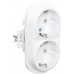 Подвійна розетка з заземленням Aling Conel EON біла (E604.0)
