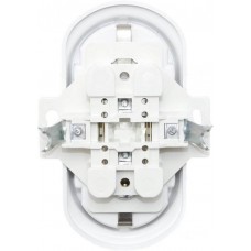 Подвійна розетка з заземленням Aling Conel EON біла (E604.0)