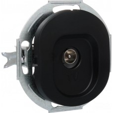 TV-розетка кінцева Aling Conel серії EON. Колір "Чорний" (E612I.E1)