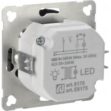 Светорегулятор для LED, 200 Вт, Aling Conel серии EON.  "Черный" (E6175.E1)