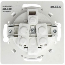 Розетка с заземлением и поликарбонатовой вставкой Aling Conel серии EON.  "Белый" (E630.0)