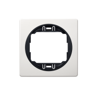 Рамка одинарна Aling Conel EON. Колір "Білий" з чорною вставкою (E6801.0E)