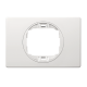 Рамка одинарная широкая Aling Conel EON белая с белой вставкой (E6803.00)
