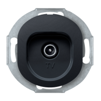 TV-розетка кінцева Aling Conel EON. Колір "Чорний" (E612I.E1)