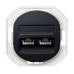 Розетка компьютерная двойная RJ45 CAT5E UTP Aling Conel серии EON. Цвет "Черный" (E614.E1)