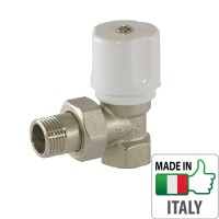 Кран радиаторный Bianchi 3/4” HВ угловой, ручка-регулятор