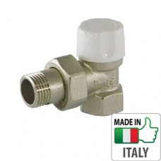Кран отсекающий радиаторный Bianchi 1/2” HВ угловой, ручка-регулятор