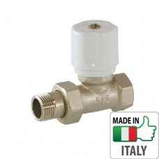 Кран радиаторный Bianchi 1/2” HВ прямой, ручка-регулятор
