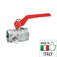 Кран шаровый Bonomi Tamigi 1 1/4” ВВ алюминиевая ручка с воздухоотводчиком, 76150210R
