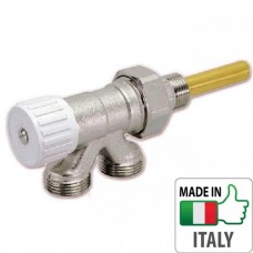 Кран радиаторный нижнего подключения Caleffi 1/2” HВ отсекающий вентиль