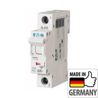 Автоматичний вимикач Eaton PL7-C0,25/1, 0,25А, 1P, C, 10кА (262694)