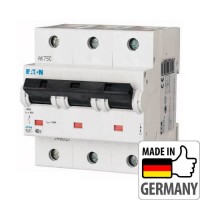 Автоматичний вимикач Eaton PLHT-D40/3, 40А, 3P, D, 25кА (248045) Автоматичний вимикач Eaton PLHT-D40/3, 40А, 3P, D, 25кА (248045)