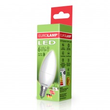 Світлодіодна LED лампа Eurolamp ЕКО серія "D" CL 6W E14 3000K Світлодіодна LED лампа Eurolamp ЕКО серія "D" CL 6W E14 3000K
