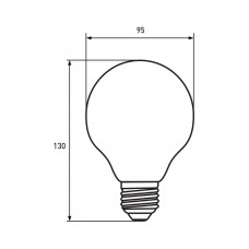 Декоративная лампа "шар" Eurolamp ArtDeco G95 60W E27 2700K dimmable Декоративная лампа "шар" Eurolamp ArtDeco G95 60W E27 2700K dimmable