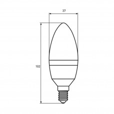 Світлодіодна LED лампа Eurolamp ЕКО серія "D" CL 6W E14 4000K Світлодіодна LED лампа Eurolamp ЕКО серія "D" CL 6W E14 4000K