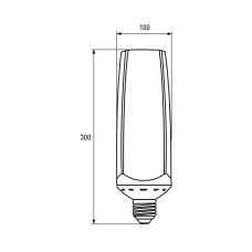 Светодиодная LED лампа Eurolamp высокомощная "ROCKET" 65W E40 6500K (16)