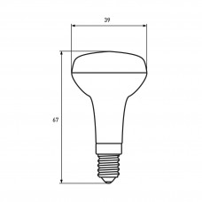 Світлодіодна LED лампа Eurolamp ЕКО серія "D" R39 5W E14 3000K