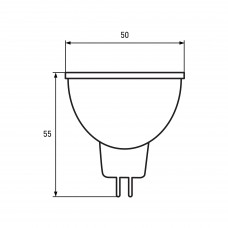 Светодиодная LED лампа Eurolamp ЕКО серия "D" SMD MR16 7W GU5.3 3000K