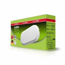 Стельовий LED-світильник Eurolamp овальний накладний 12W 5500K для ЖКХ