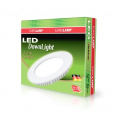 Вбудована LED-панель Eurolamp кругла 4W 4000K 220V (LED-DLR-4/4)