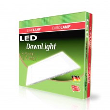 Вбудована LED-панель Eurolamp квадратна 12W 3000K 220V (LED-DLS-12/3)