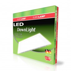 Вбудована LED-панель Eurolamp квадратна 18W 4000K 220V (LED-DLS-18/4)