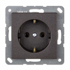 Розетка с заземлением Jung ECO profi. Цвет "Антрацит" (EP421AN)