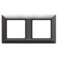Рамка двомісна Jung ECO profi. Колір: Антрацит