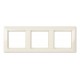 Рамка трехместная Jung ECO profi. Цвет "Слоновая Кость" (EP483)