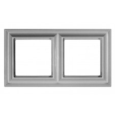 Рамка двомісна Jung ECO profi Design. Колір: Алюміній