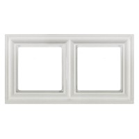 Рамка двухместная Jung ECO profi Design. Цвет "Белый" (EPD482WW)