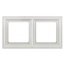 Рамка двомісна Jung ECO profi Design. Колір: Білий