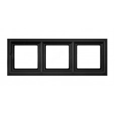 Рамка тримісна Jung ECO profi Design. Колір: Антрацит