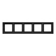Рамка п'ятимісна Jung ECO profi Design. Колір: Антрацит