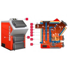 Твердопаливний котел тривалого горіння Kolton Smoker-12, 12 кВт
