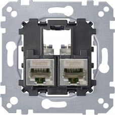 МЕХАН.ИНФ.РОЗЕТКЫ RJ45,2-П, кат.5e STP