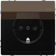 MTN2314-6052 Розетка з/к и крышкой IP44 Merten D-Life "Мокко"
