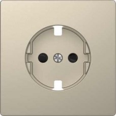 Лицьова панель для розетки зі шторками Merten D-Life. Колір Сахара