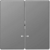 MTN3420-6036 Клавиша двойная с LED-индикацией Merten D-Life "Нержавеющая Сталь"